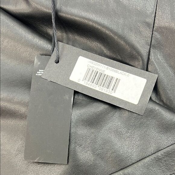 RtA Black Asymmetrical Wrap Mini Skirt - Picture 6 of 6